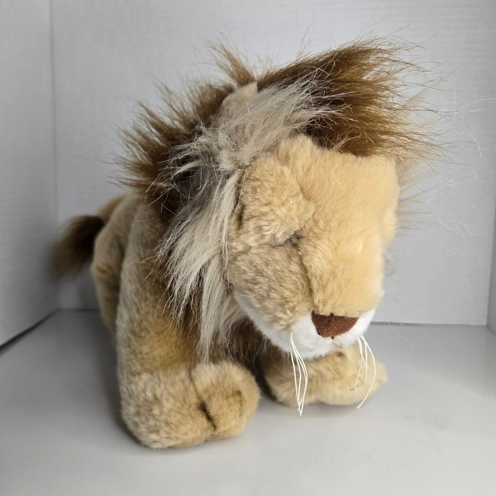 Rinco Lion Plush Stuffed Animal Realistic 2012 Wild Cat
